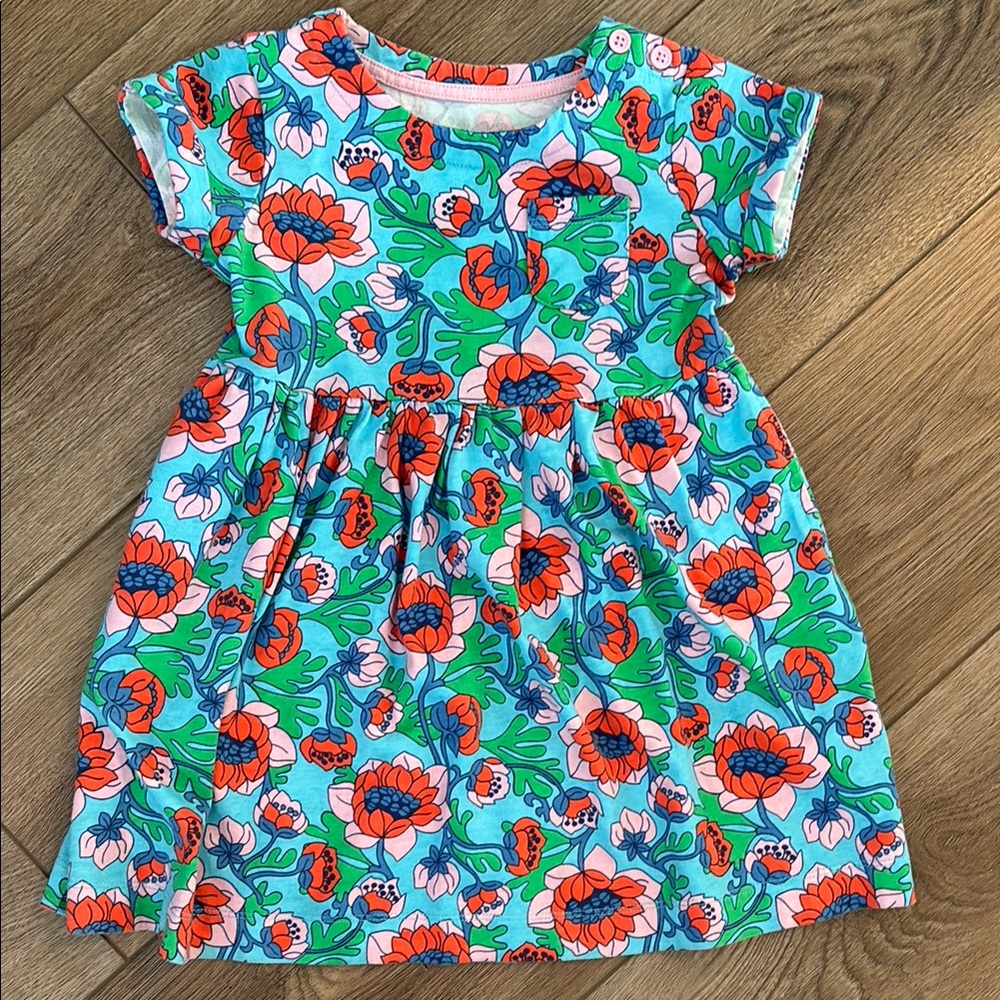 Floral Kids Dress - Multicolor